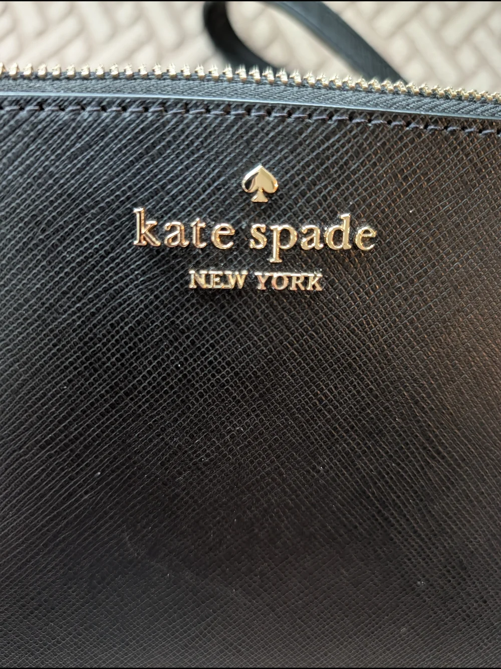 kate spade New York Black Saffiano Leather Crossbody Bag NWOT